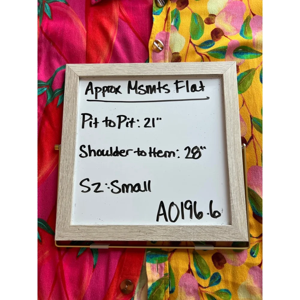 Farm Rio Garden Mix Shirt Sz Small - Picture 9 of 9